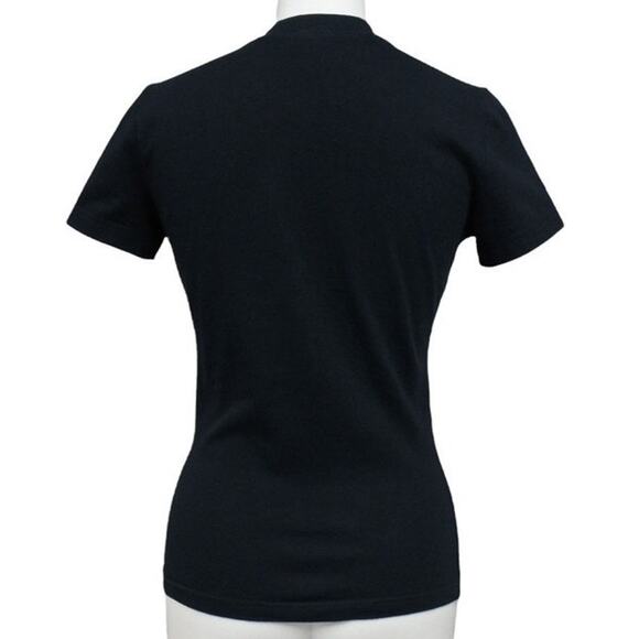 Authentic Christian Dior Dior Addict Galliano Short Sleeve Top Shirt Black 36 - Picture 2 of 8